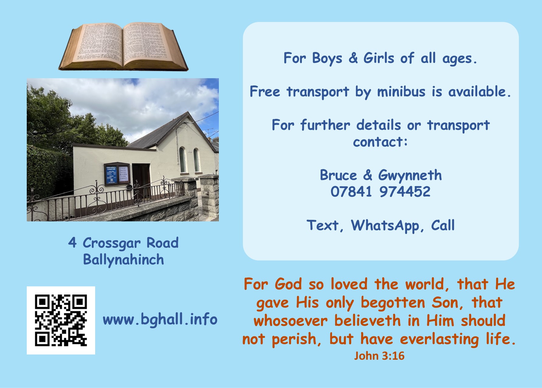 Bible Time Invitation - Back