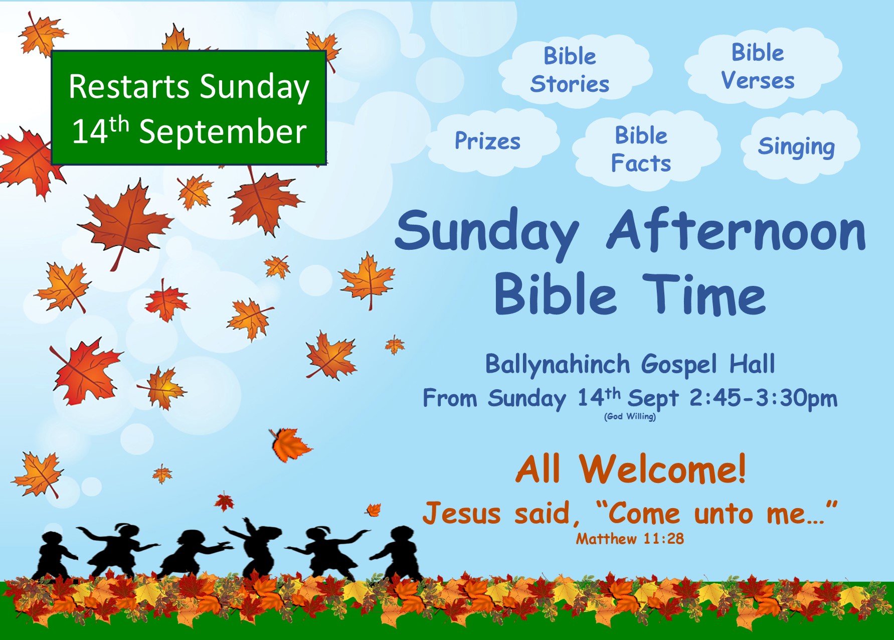 Sunday Bible Time Invitation